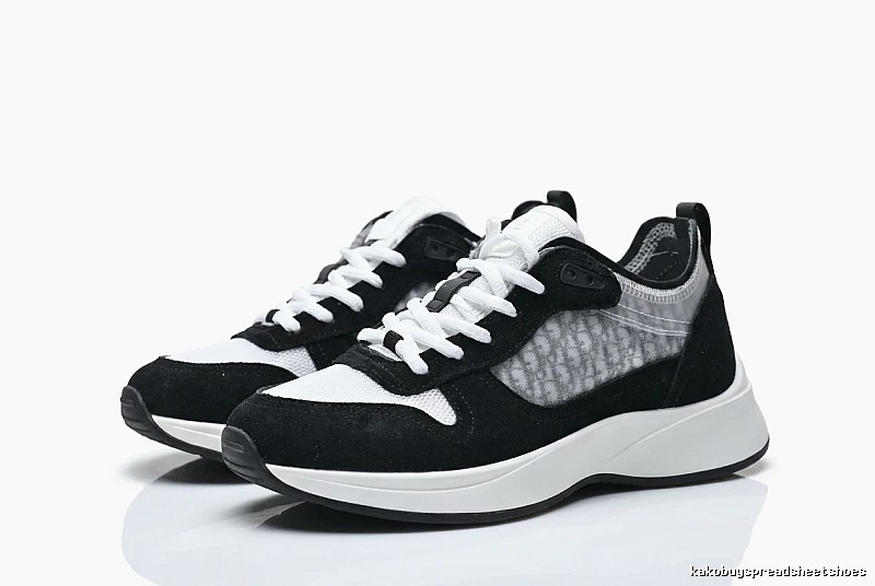 Dior retro black-and-white sports shoes