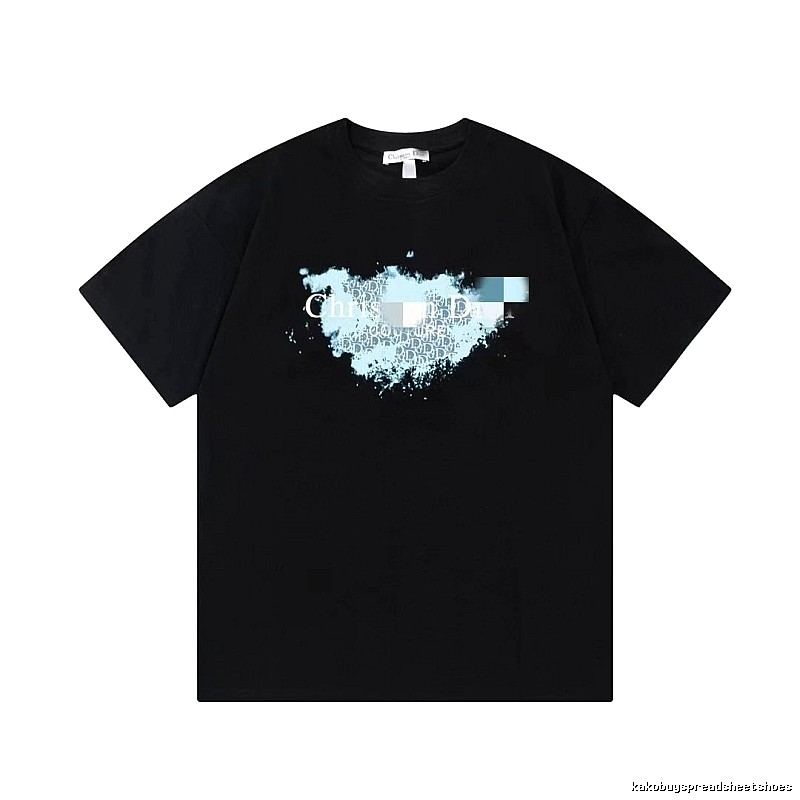 Dior Vintage Gradient Monogram Black Short-sleeve T-shirt