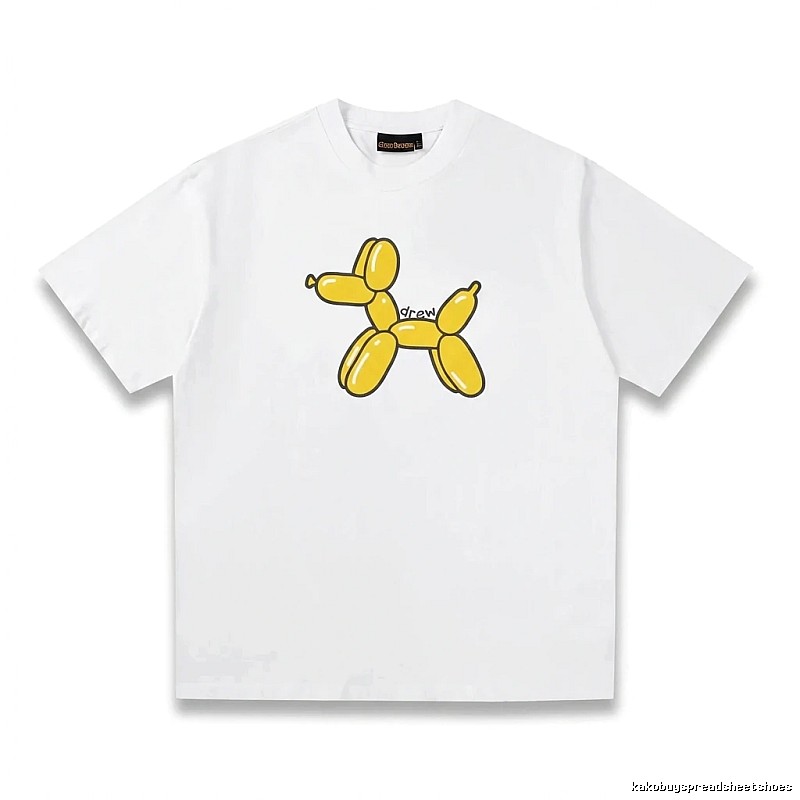 DREW Balloon Dog Simple White T-shirt