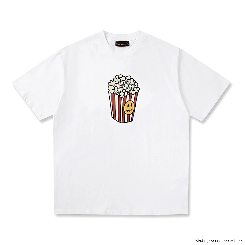 DREW Popcorn Print White T-shirt