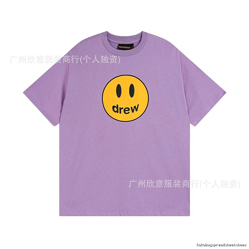 DREW Smile Street Style Purple Short Sleeve T-shirt