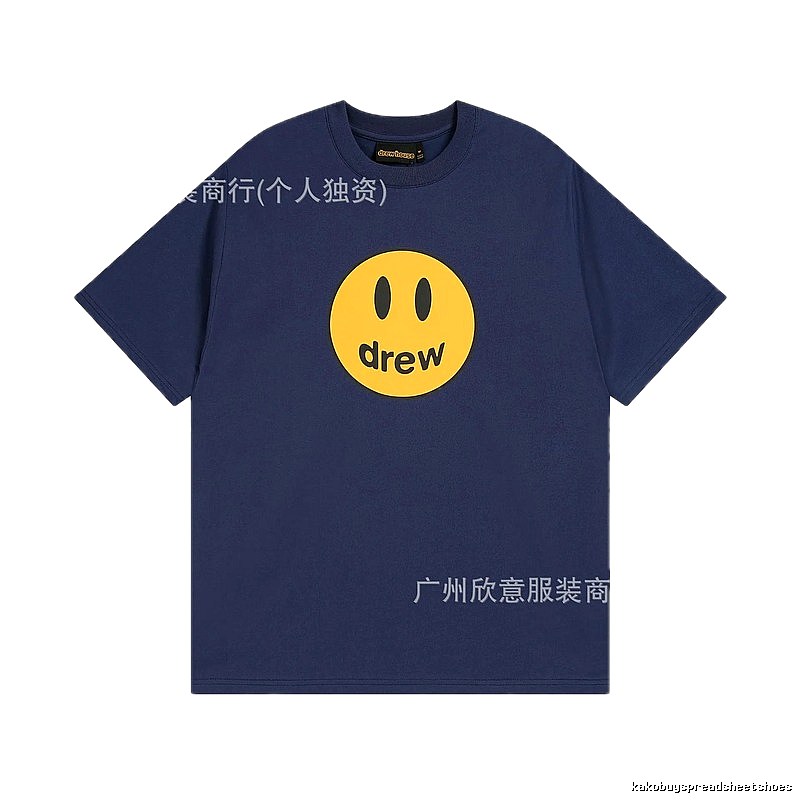 DREWHOUSE Smiley Street Style Navy Blue T-shirt