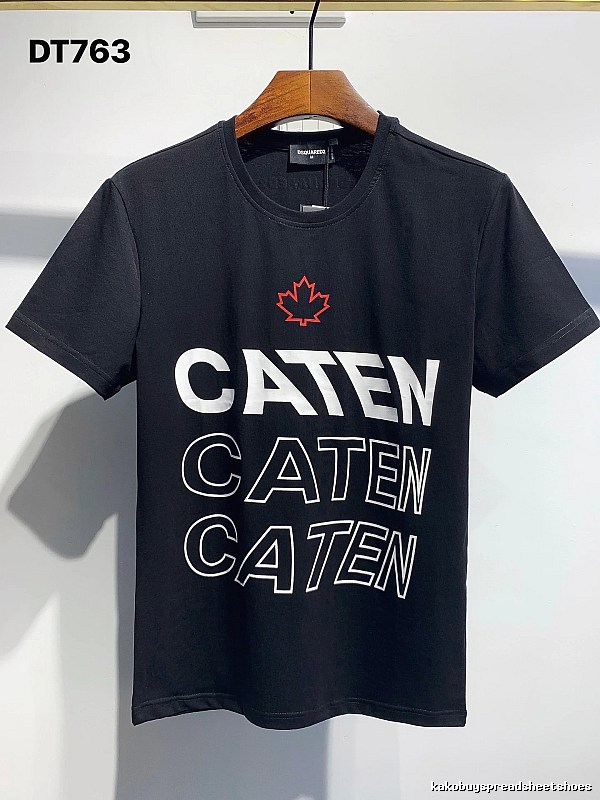 DSQ2 CATEN Printed Trendy Black T-Shirt