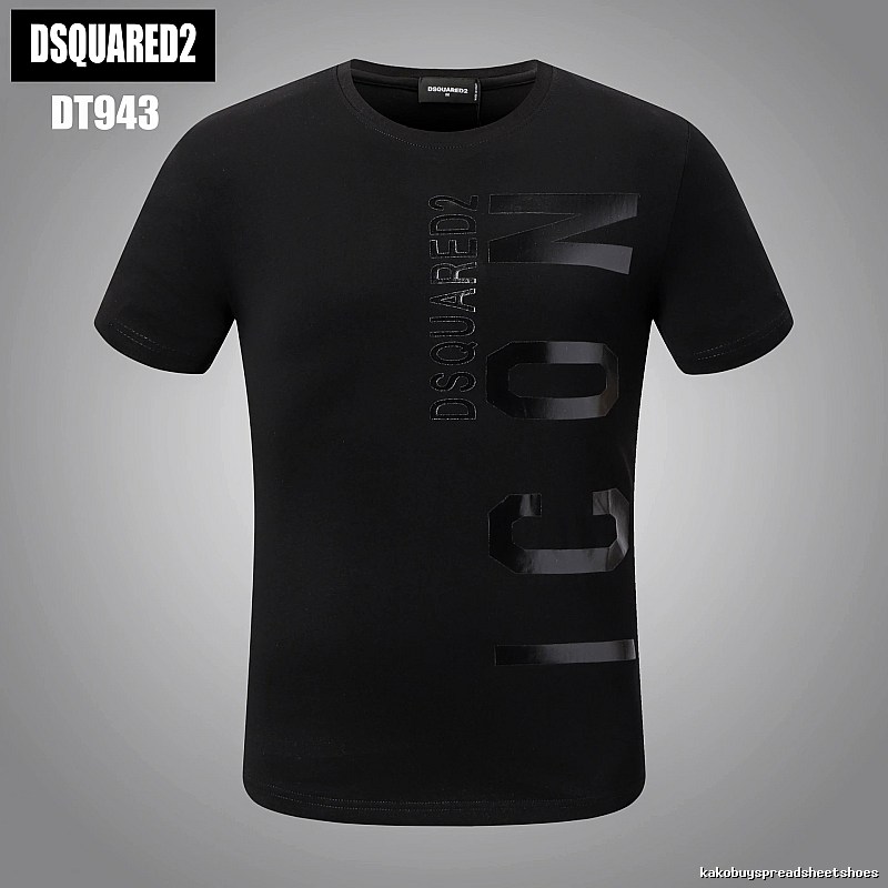 DSQUARED2 ICON Streetwear Black Short-sleeve T-shirt