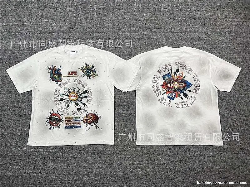 DUAA Organ Print Street Style White T-shirt