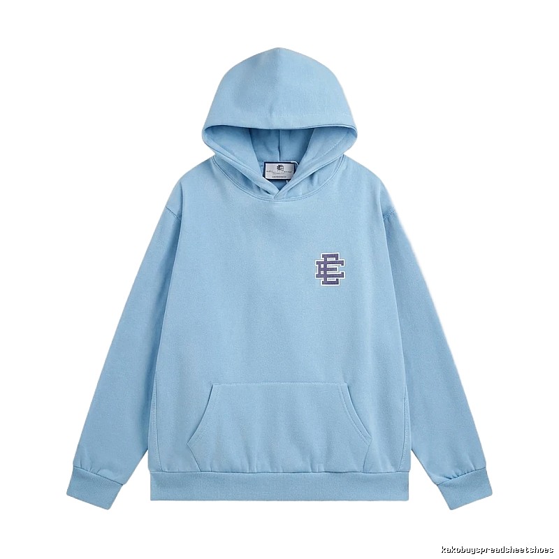 Eric Emanuel Classic Simple Style Blue Hoodie