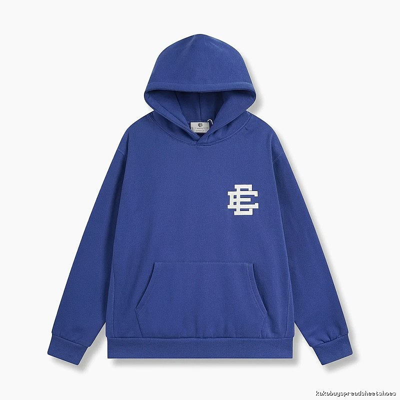 Eric Emanuel simple style blue hoodie