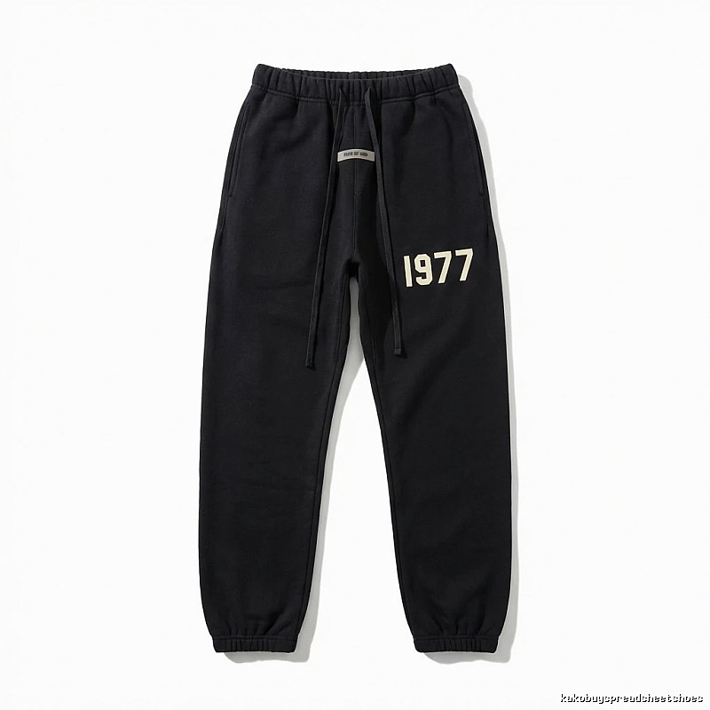ESSENTIALS 1977 Casual Black Sweatpants