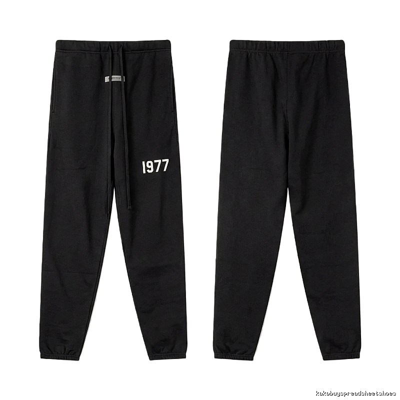 ESSENTIALS 1977 Minimalist Style Black Pants