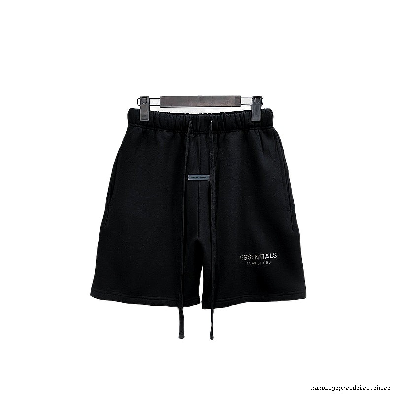 ESSENTIALS Basic Black Shorts