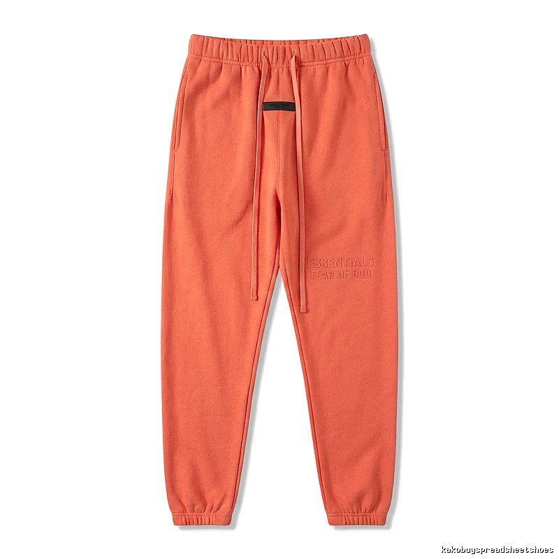 ESSENTIALS Basic Orange Sweatpants