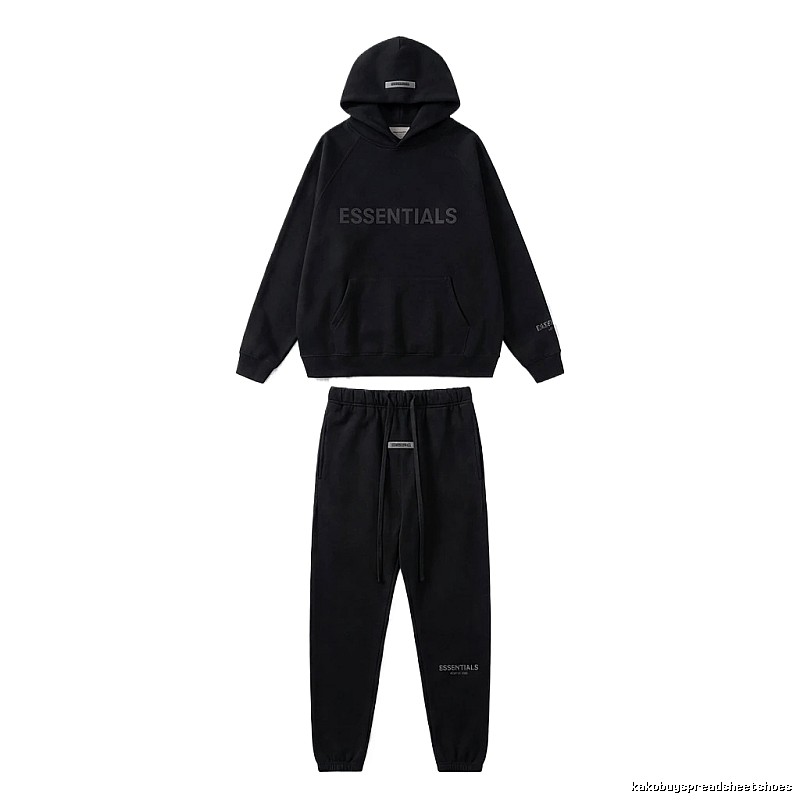 ESSENTIALS casual style black suit