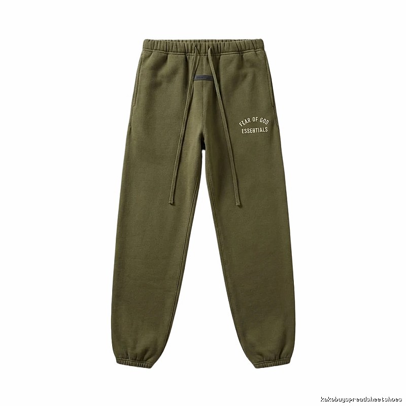 ESSENTIALS casual style olive green sweatpants