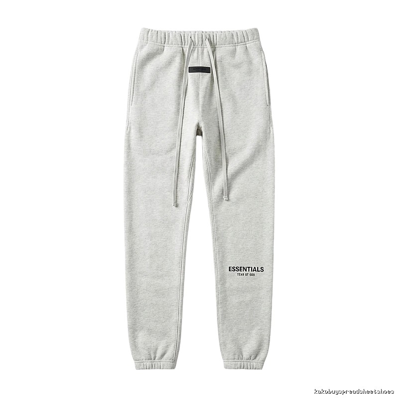 ESSENTIALS minimalist light gray sweatpants