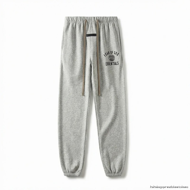 ESSENTIALS minimalist light gray sweatpants