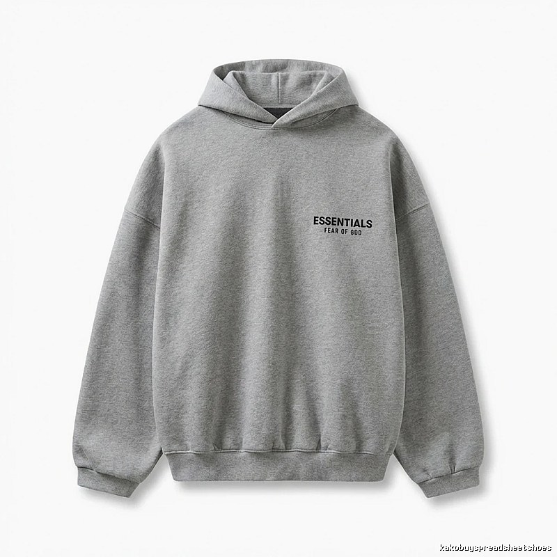 ESSENTIALS minimalist light gray sweatshirt