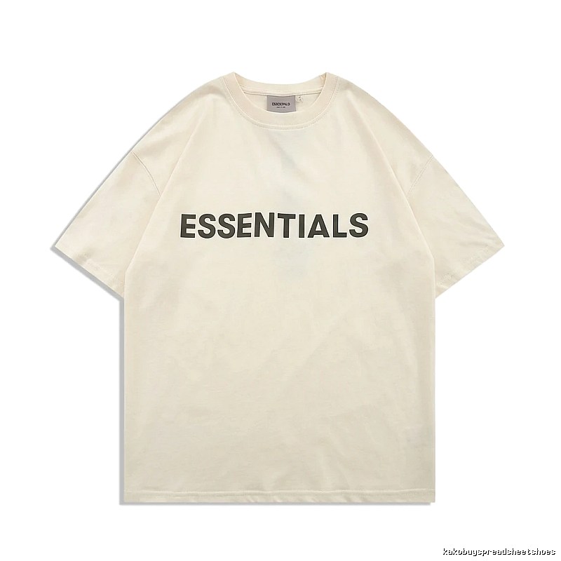 ESSENTIALS minimalist style beige T-shirt