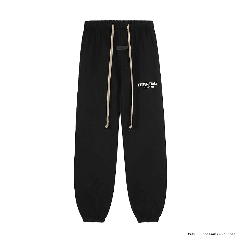 ESSENTIALS minimalist style black sweatpants