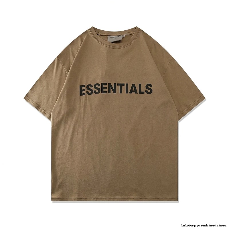 ESSENTIALS Minimalist Style Khaki T-shirt