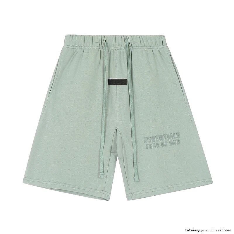 ESSENTIALS minimalist style light green shorts