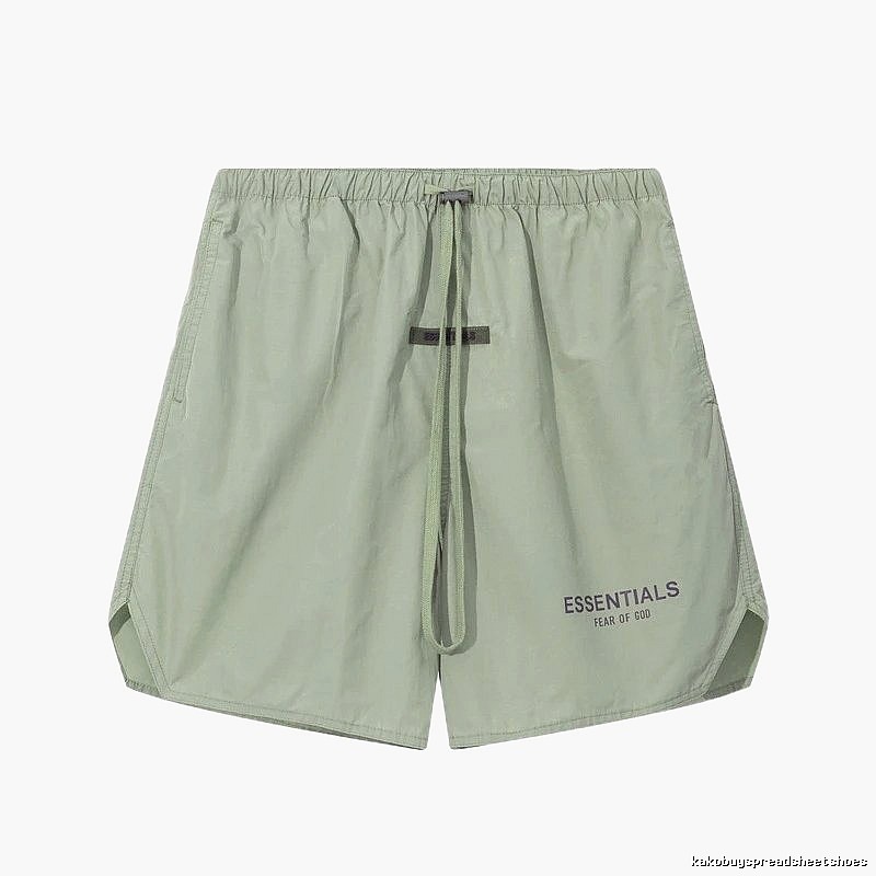 ESSENTIALS minimalist style light green shorts