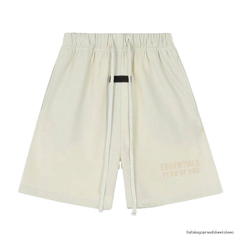 ESSENTIALS minimalist style off-white shorts