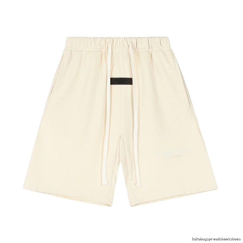 ESSENTIALS minimalist style off-white shorts