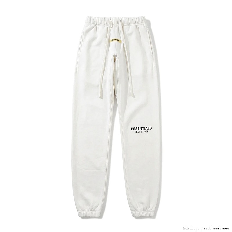 ESSENTIALS minimalist style white sweatpants