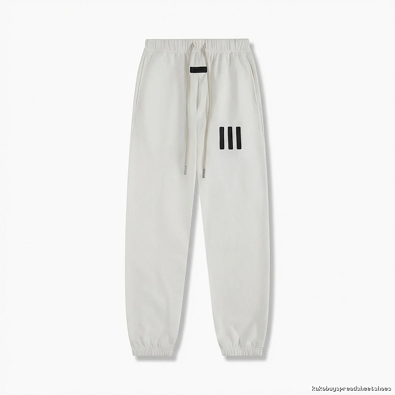 ESSENTIALS minimalist style white sweatpants