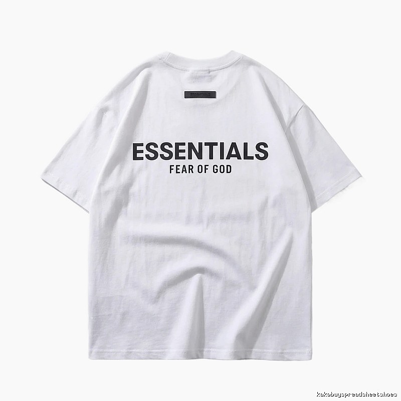 ESSENTIALS minimalist style white T-shirt