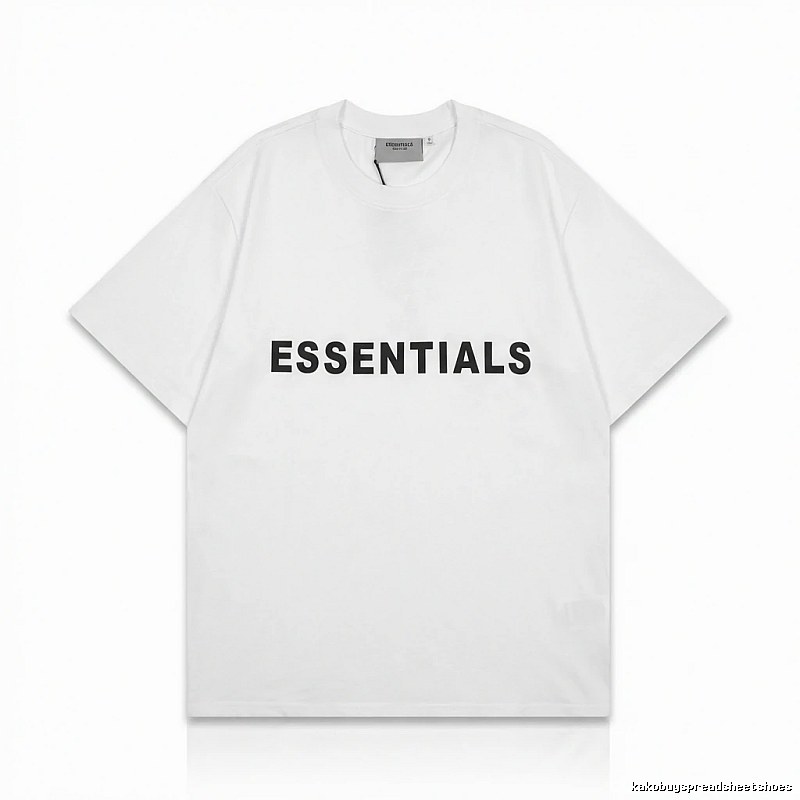 ESSENTIALS minimalist style white T-shirt