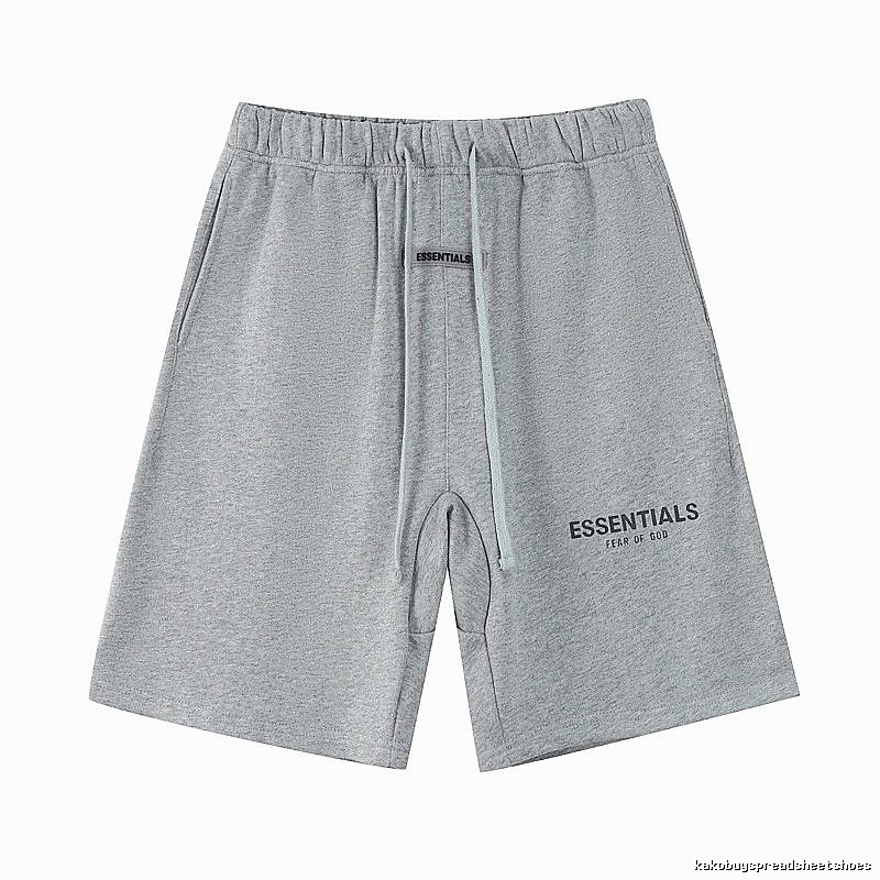 ESSENTIALS Simple Grey Sports Shorts