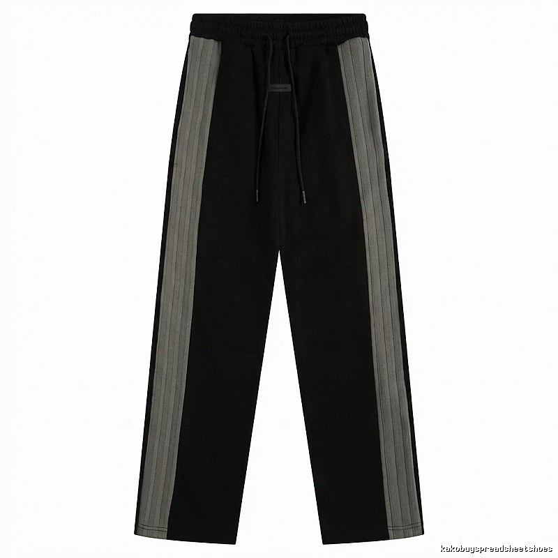 ESSENTIALS striped casual black pants