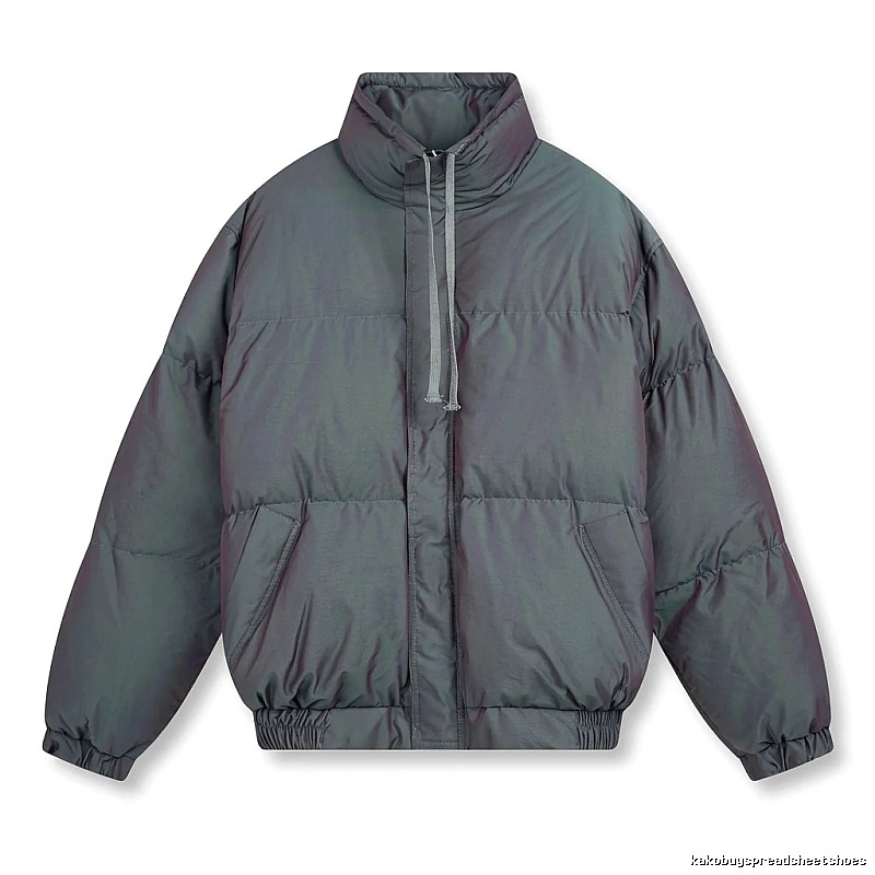 ESSENTIALS trendy and cool style dark gray cotton-padded coat