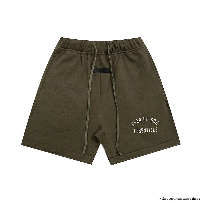 ESSENTIALS trendy brand army green shorts