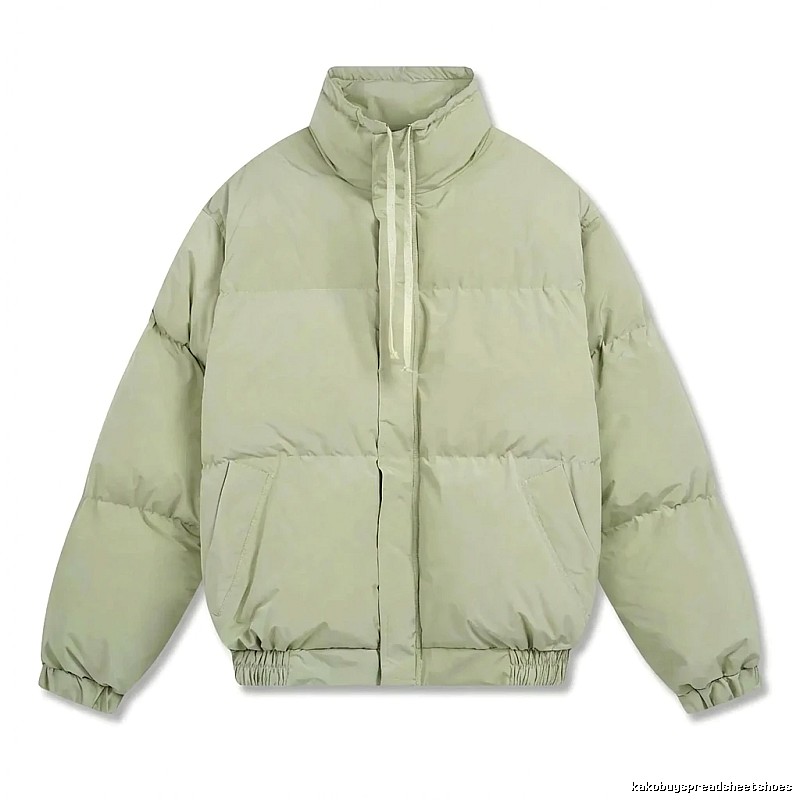 ESSENTIALS trendy brand simple style light green cotton-padded jacket