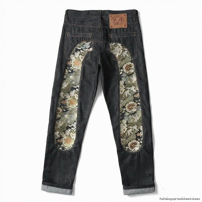 EVISU Print Retro Style Jeans