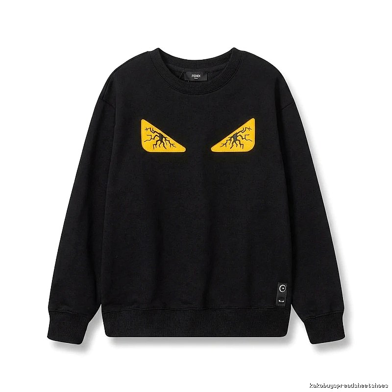 Fendi Monster Trendy Cool Black Sweatshirt