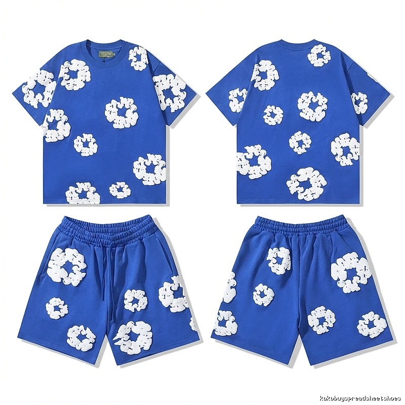 Flower Style Blue Suit of DENIM TEARS
