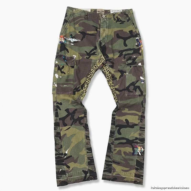 Gallery Dept Camouflage Graffiti Style Long Pants