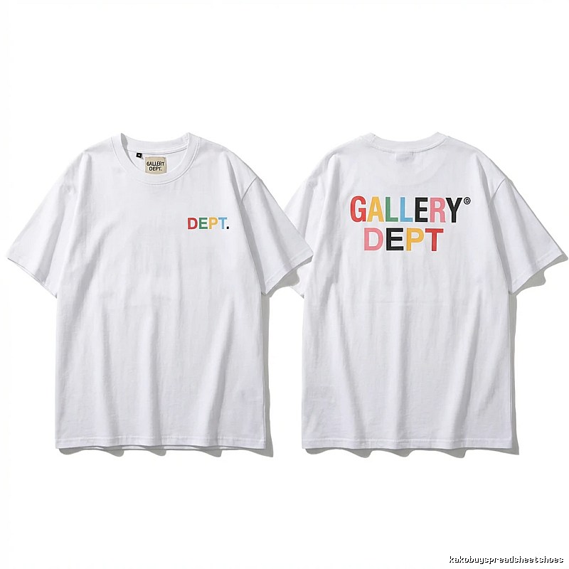 Gallery Dept Colorful Letter Style White T-shirt