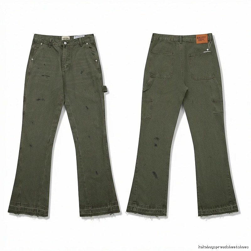 Gallery Dept. Distressed Style Military Green Utility Pants