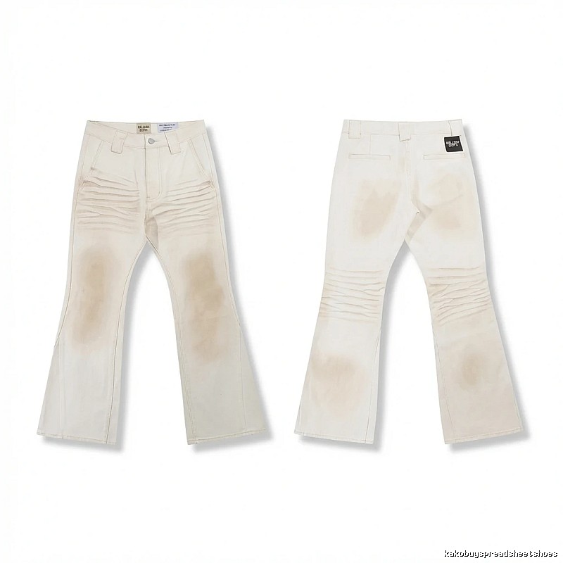 Gallery Dept. distressed-style white jeans