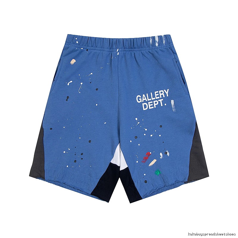 Gallery Dept. graffiti-style blue shorts