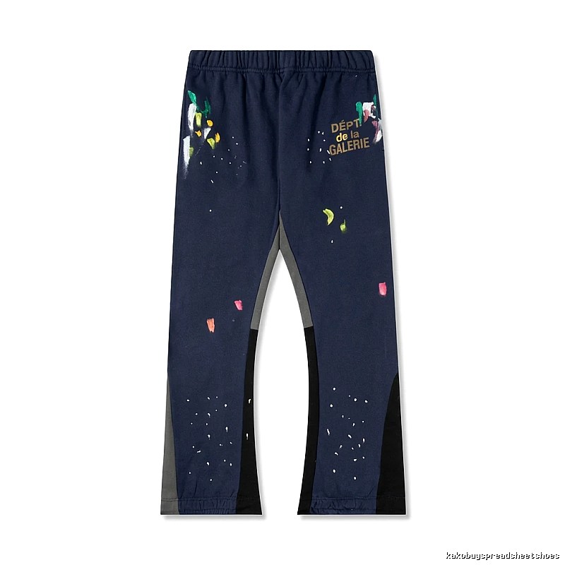 Gallery Dept graffiti-style dark blue sweatpants