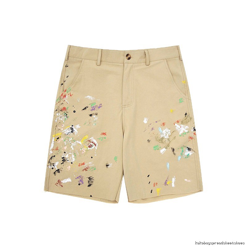 Gallery Dept Graffiti Style Khaki Shorts