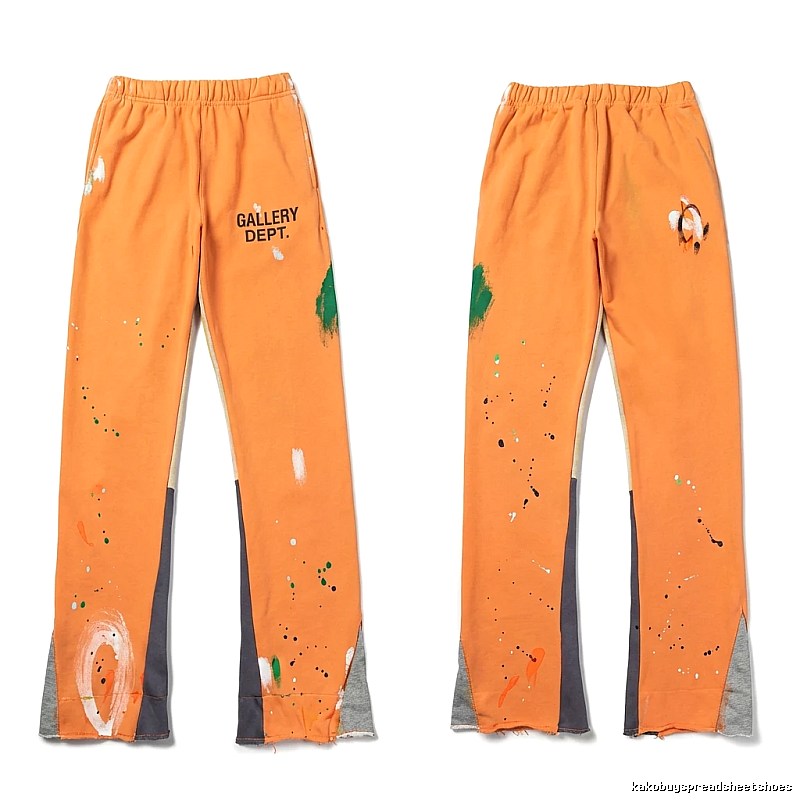 Gallery Dept Graffiti Style Orange Pants