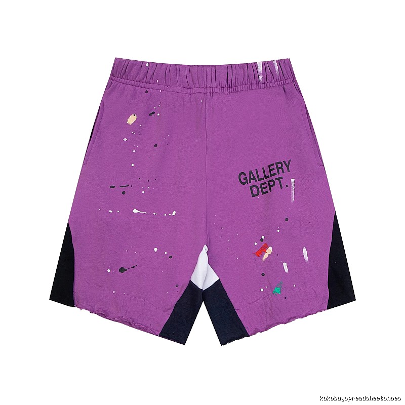 Gallery Dept. graffiti-style purple shorts