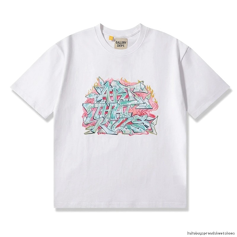 Gallery Dept Graffiti Style White T-shirt