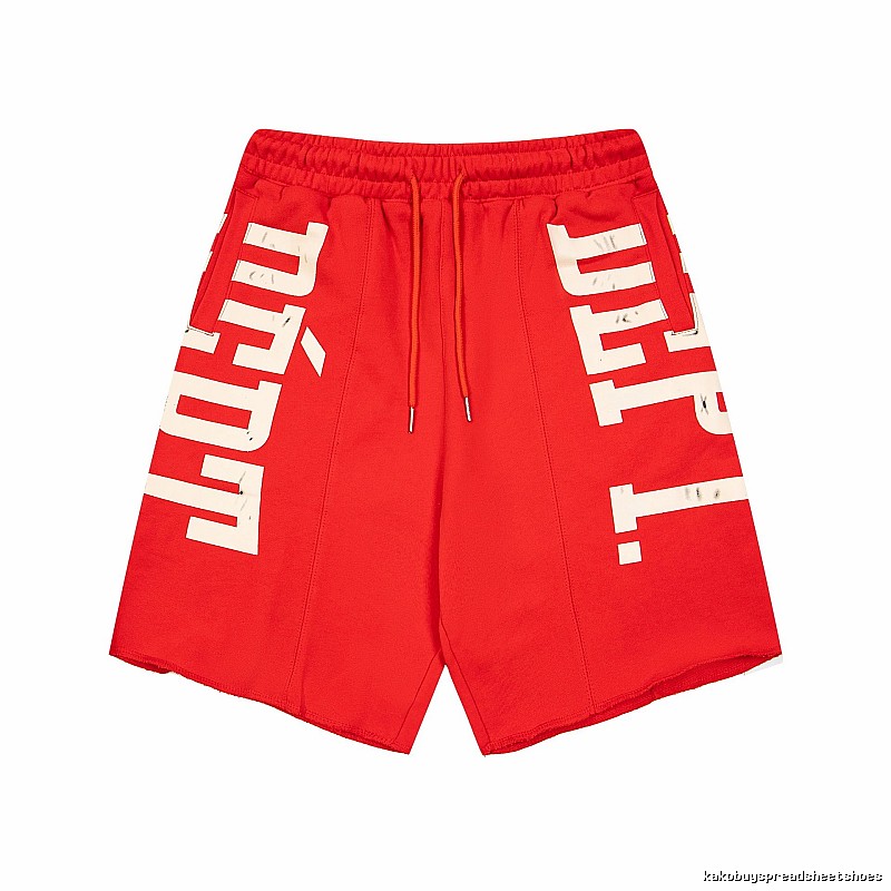 Gallery Dept. Letter Trend Brand Red Shorts